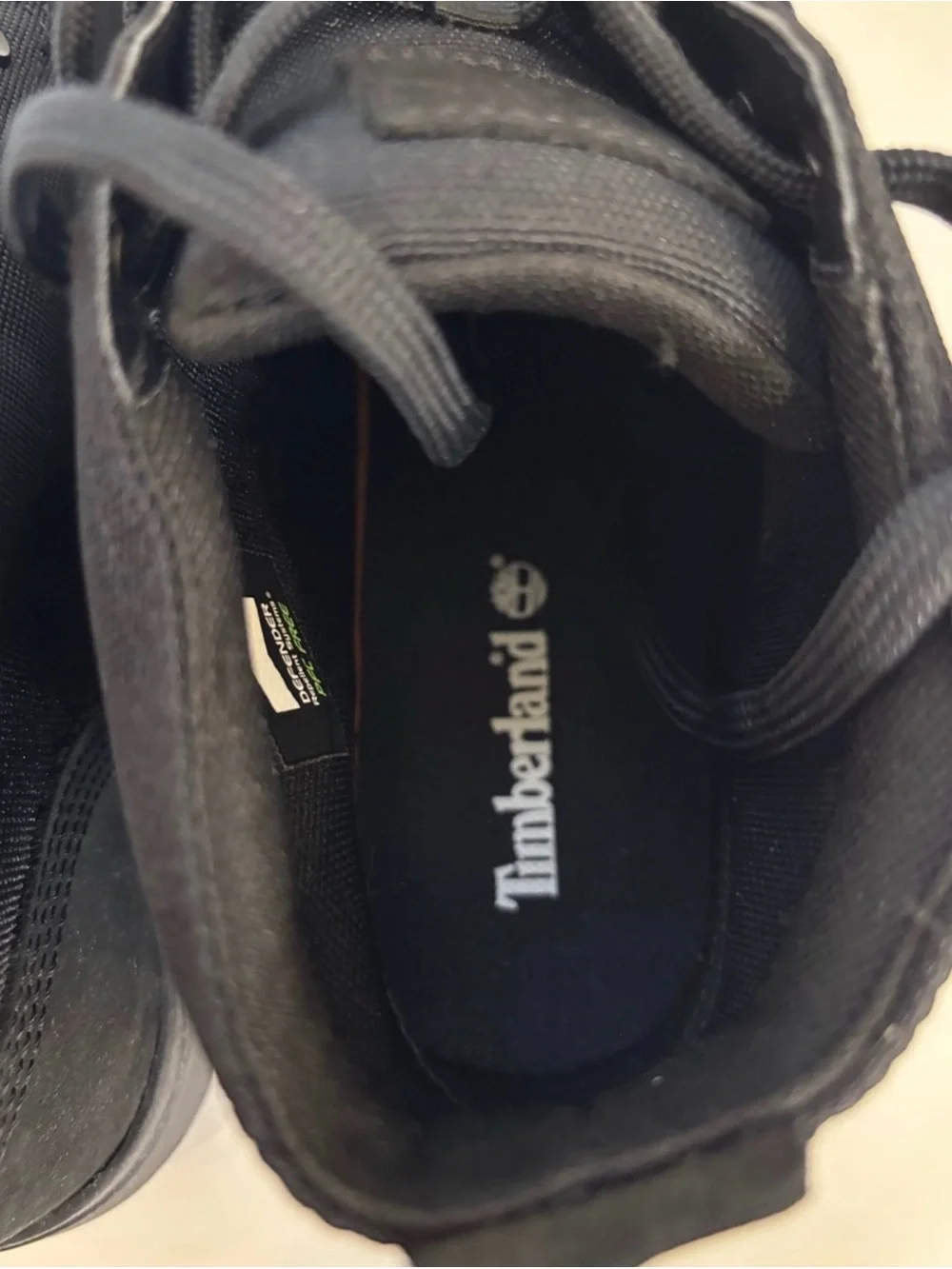 Timberland Davis Square Chukka Sneakers Men’s 10 Triple Black Nubuck NWT
